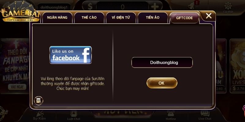 Giftcode Sunwin game bài - Cơ hội tăng vốn cược miễn phí 1 giftcode-sunwin-game-bai-2