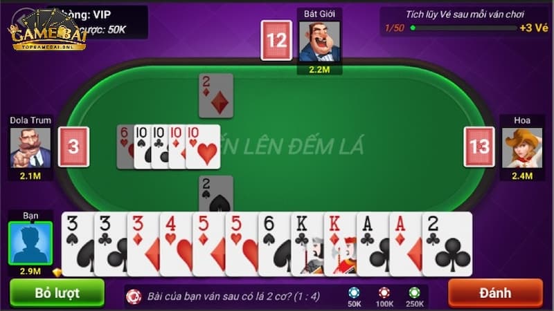 Luật Chơi Tiến Lên Đếm Lá Chi Tiết Và Đơn Giản Cho Tân Thủ 4 Đánh bài đúng trọng tâm